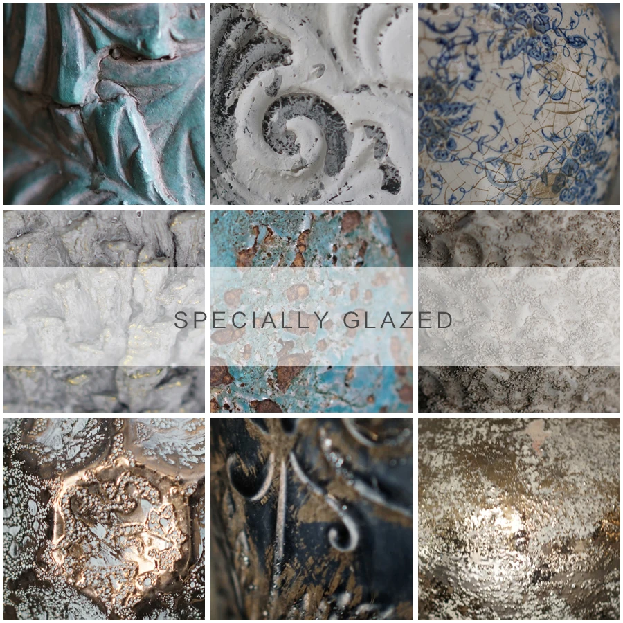 MP82 shabby chic ceramic jars and urns made in China