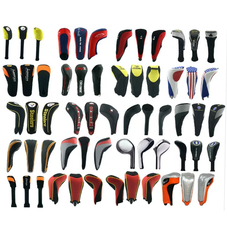 Custom cute style durable plush cartoon animal golf headcovers rhinoceros golf head cover for driver