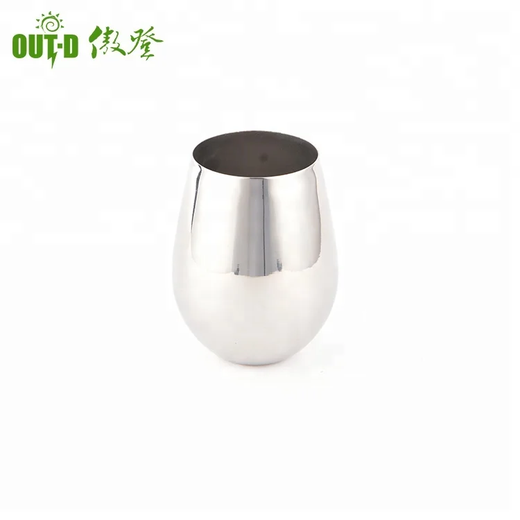 
304 Stainless Steel Stemless Whiskey Wine Tumblers Mug 