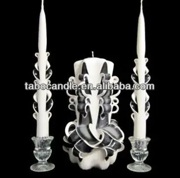 декоративные резные свечи для свадьбы питания