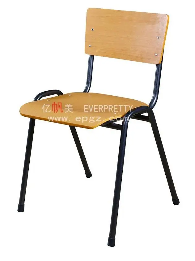 Fashion High Quality School furniture Wood and Metal leg Student Chair
