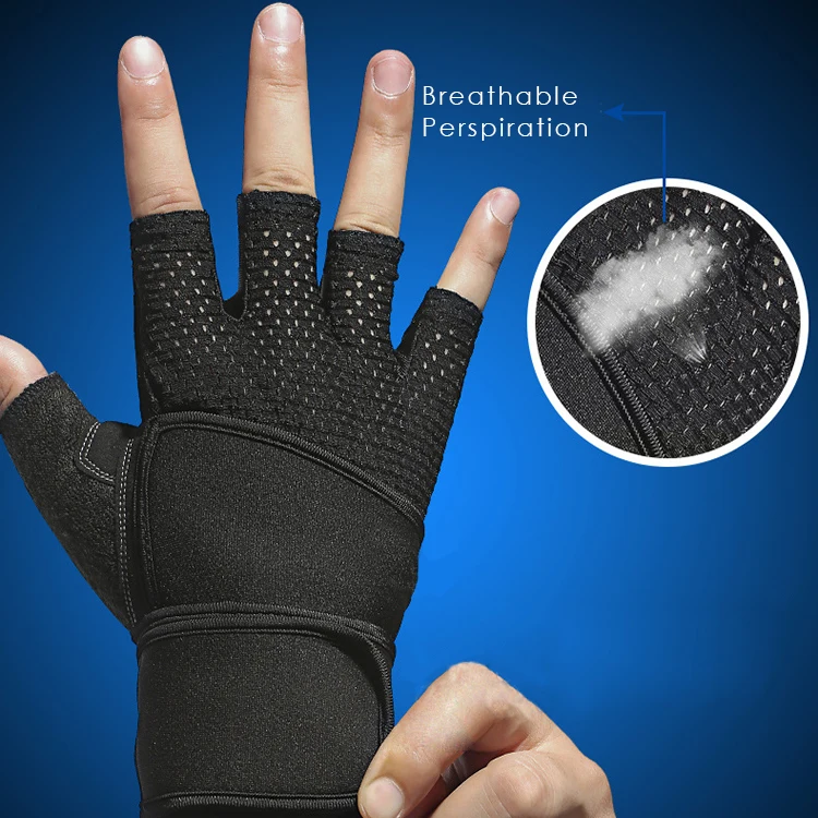 Customized Logo Available Cross Training Gym Gloves Fitness Workout Half Finger Weight Lifting Gloves