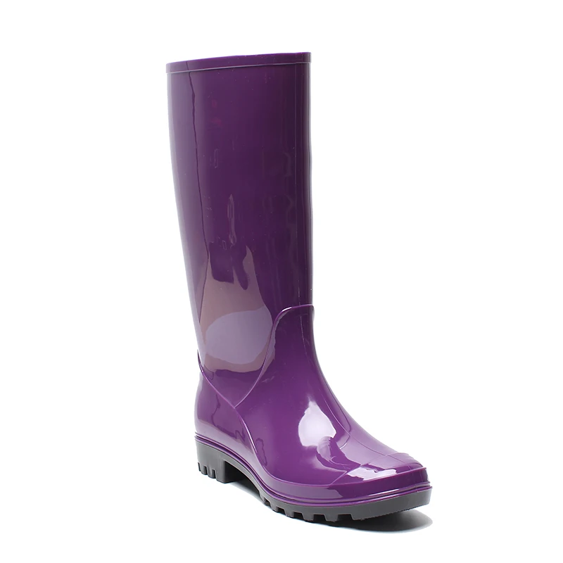 Women beautiful multi-color cheap waterproof shoes pvc rain boot