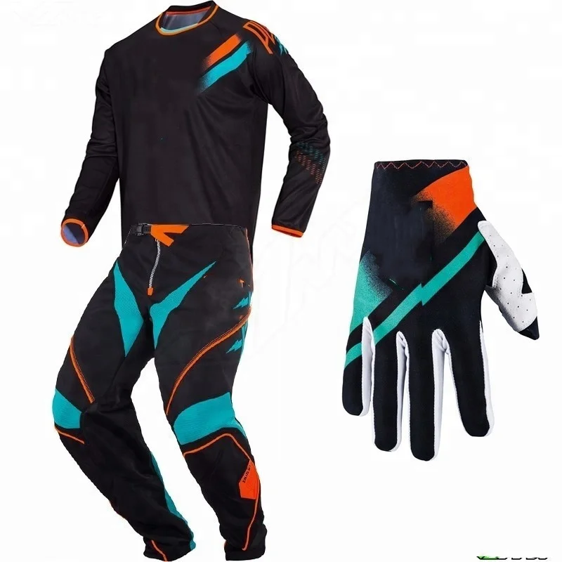 Top quality customized brand moto jerseys and pants with gloves