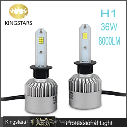 Горячие продать авто фары автомобиля H1 Высокая ближнего света светодиодные лампы фар S2 csp чипы дневного автомобиль