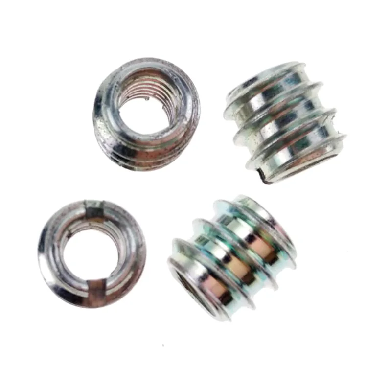  Оцинкованные стальные шлицевые гайки для крепления мебели D-гайки M6