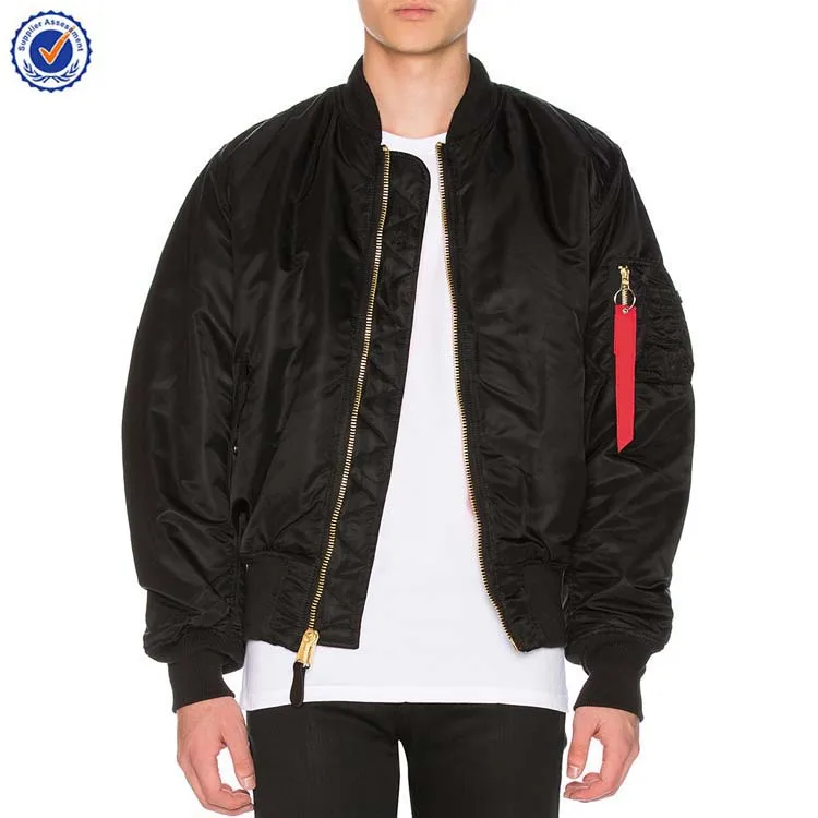
YL OEM Figure Photos 100% nylon blank bomber jackets wholesale custom bomber jackets for men 