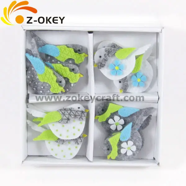 
Bird shape felt decorative crafts fridge magnet 2014 hot sale 