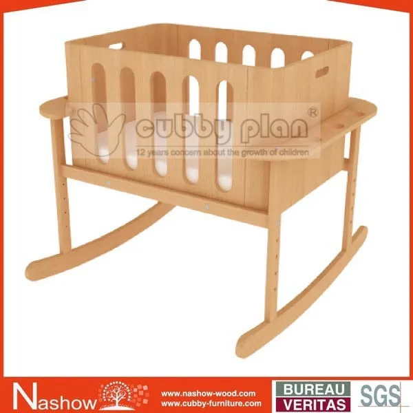 
Cubby Plan LMBN-003 New 2 in 1 Wooden Baby Swing Bassinet/Baby Cot/ Baby Cradle 