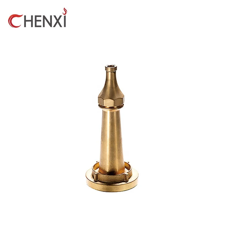 Brass fire hose nozzle