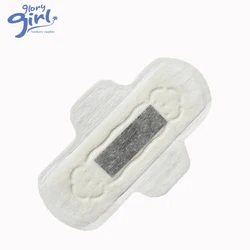 Производство OEM, женские гигиенические прокладки, дышащие гигиенические прокладки из бамбукового угля оптом