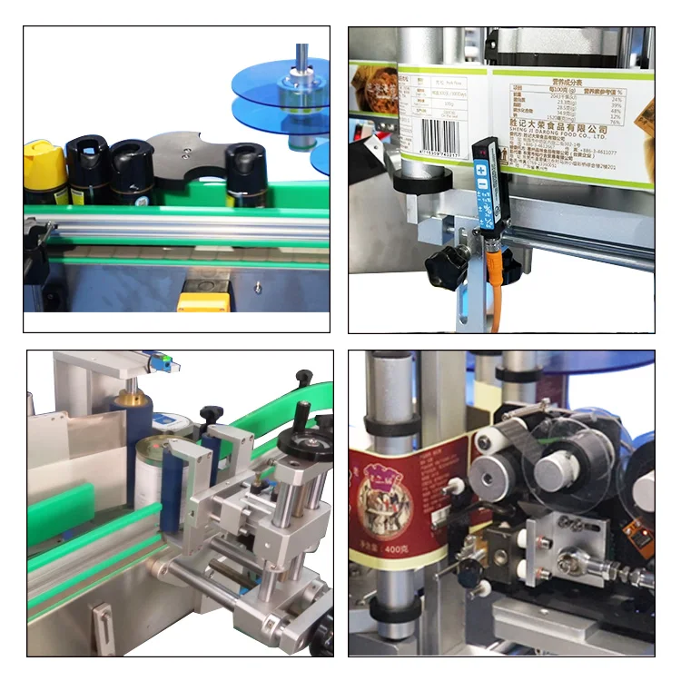 Fully automatic round wine bottle labeling machine for small bottle wraparound labeling machine