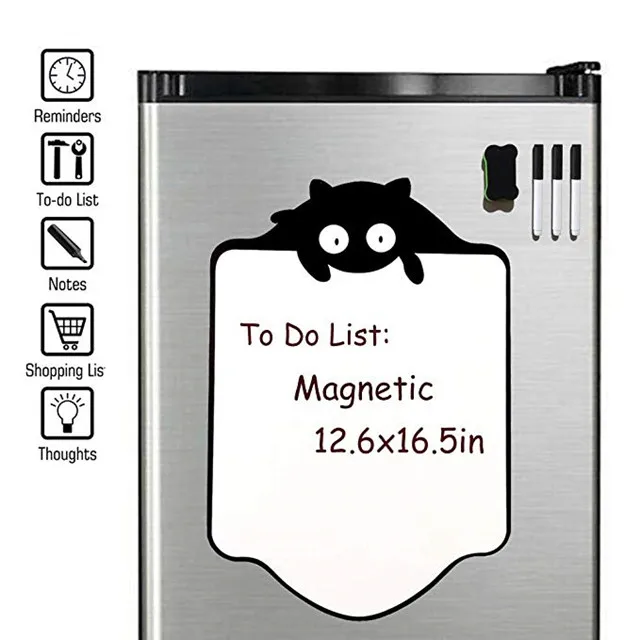 Custom Lovely Animal Writable Fridge Magnet Magnetic Dry Erase Whiteboard Stick on Fridge