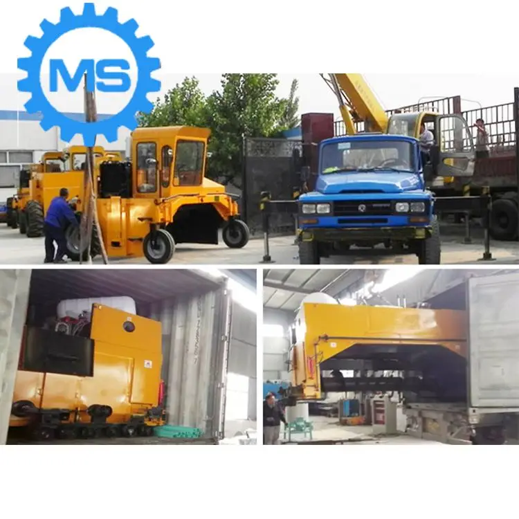 
CE Approved EU Standard Organic Waste Compost Fertilizer Machine/ Compost Windrow Turner 