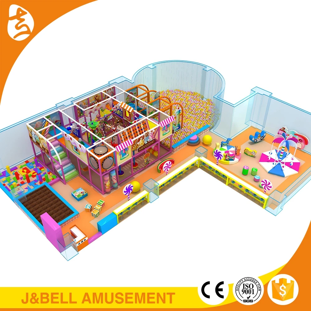 Luxury kids indoor soft playground plastic slides price