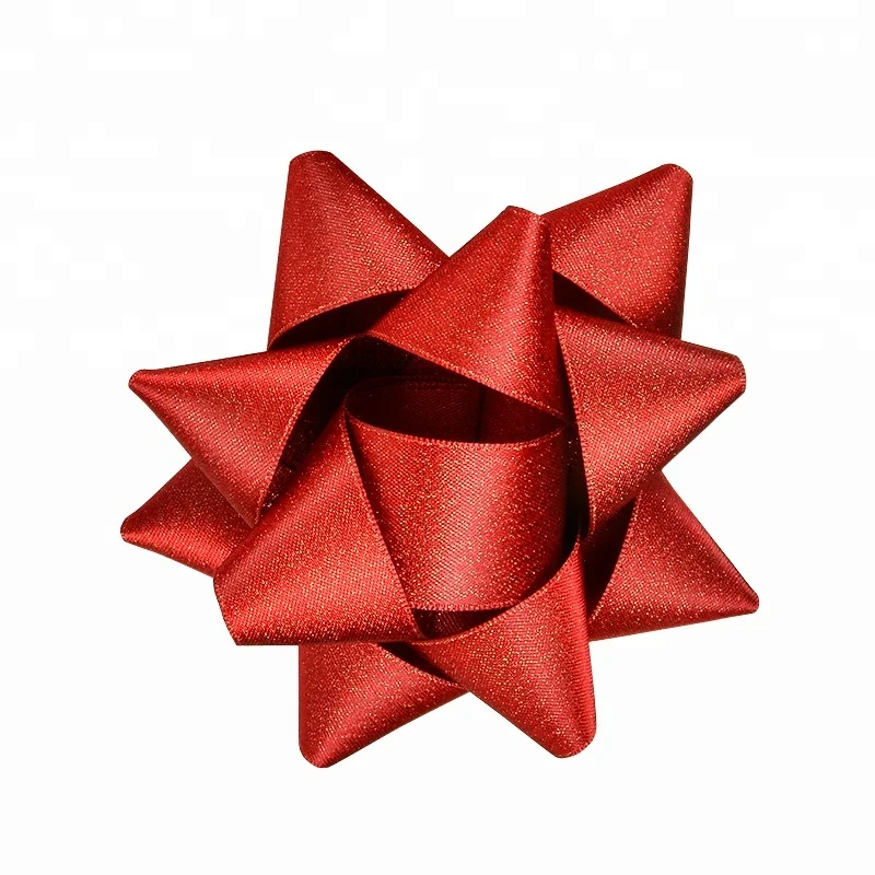 Gift Craft Mini Star Package Decoration Red Packing Star Bows