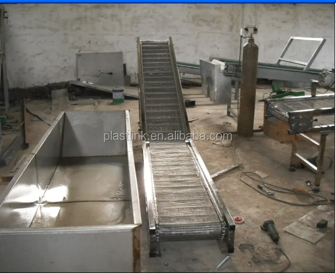 customized size stainless steel food fruit vegetable wire mesh belt conveyor
