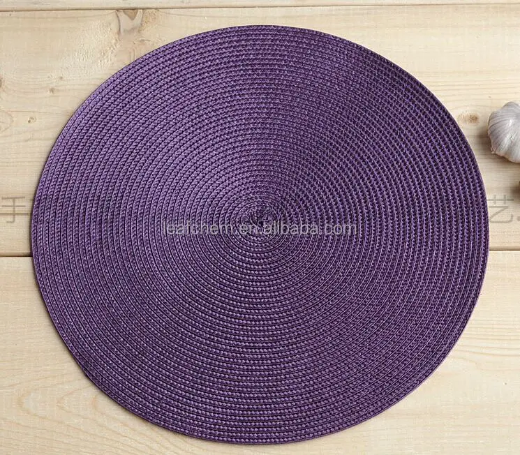
bamboo pp woven fabric placemat 