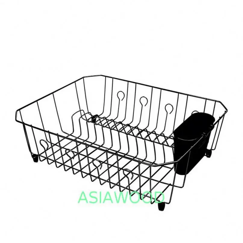 Plastic Dish Rack With Drain Board Wire Shelving Versatility
