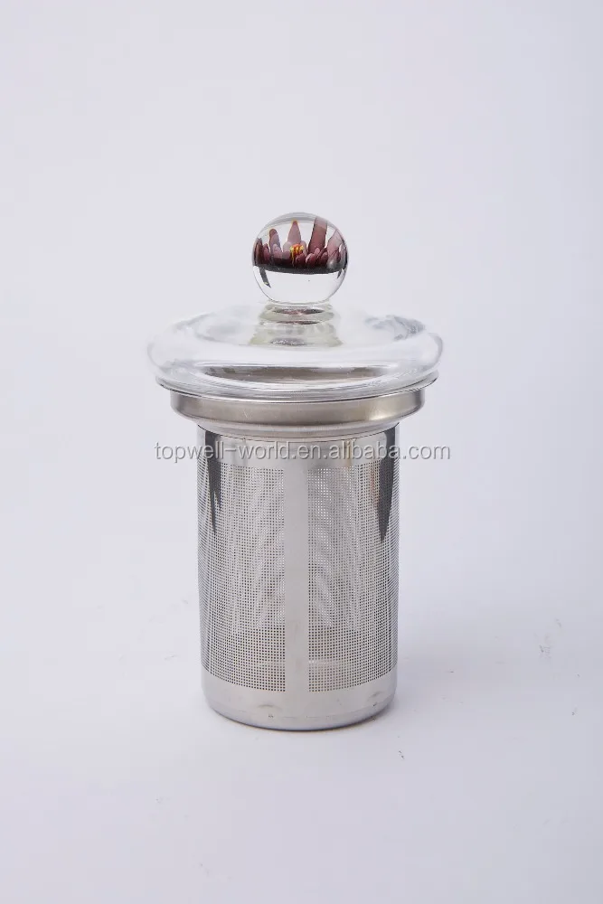 Popular handmade turkish custom printed glass teapot with infuser