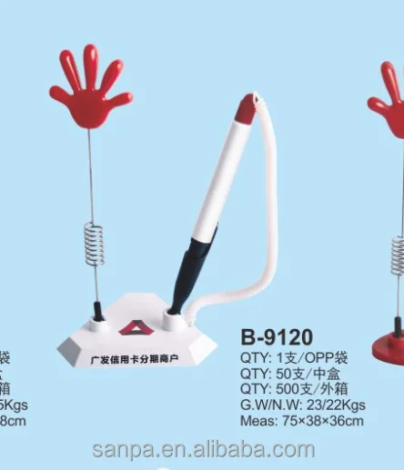 Metal Pen with Stand Table Ballpoint Pen for Promotional