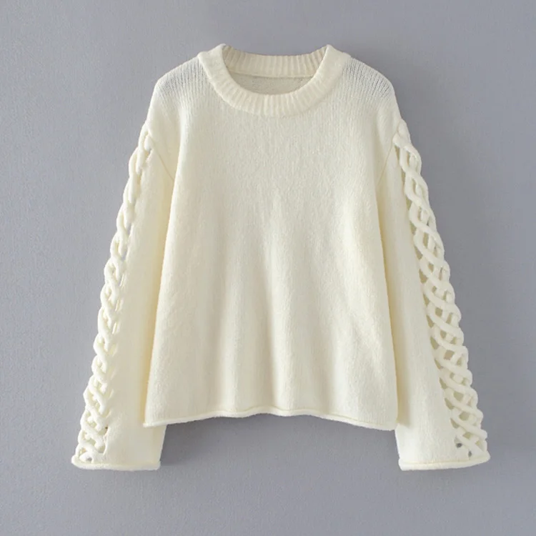 Women trendy clothes woolen sweater new designs for ladies pullover clothing