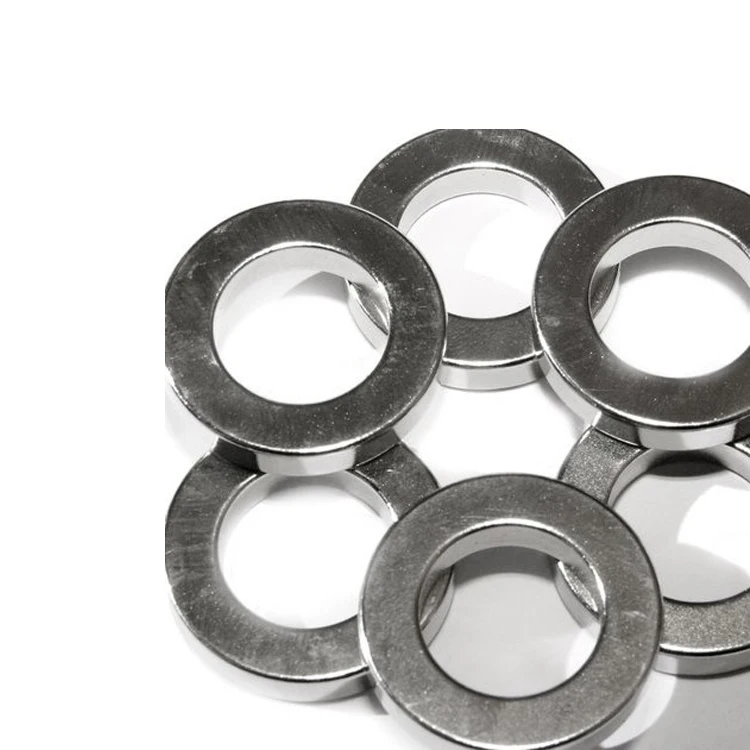 Custom shape diametrically magnetized large small thin disk ring neodymium magnets radial tube magnet