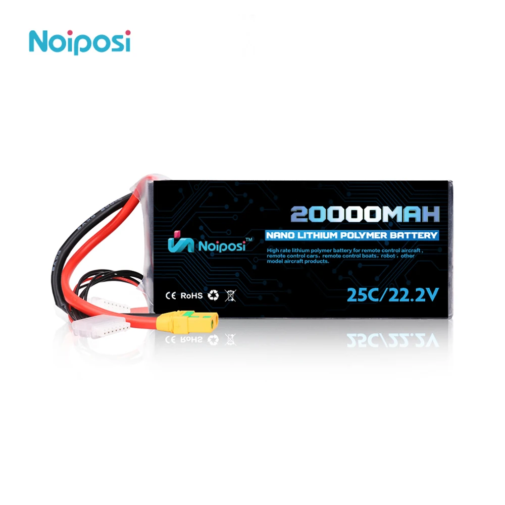 Factory High Quality 6s 22.2v 20000mah Lipo Battery pack 20C 25C