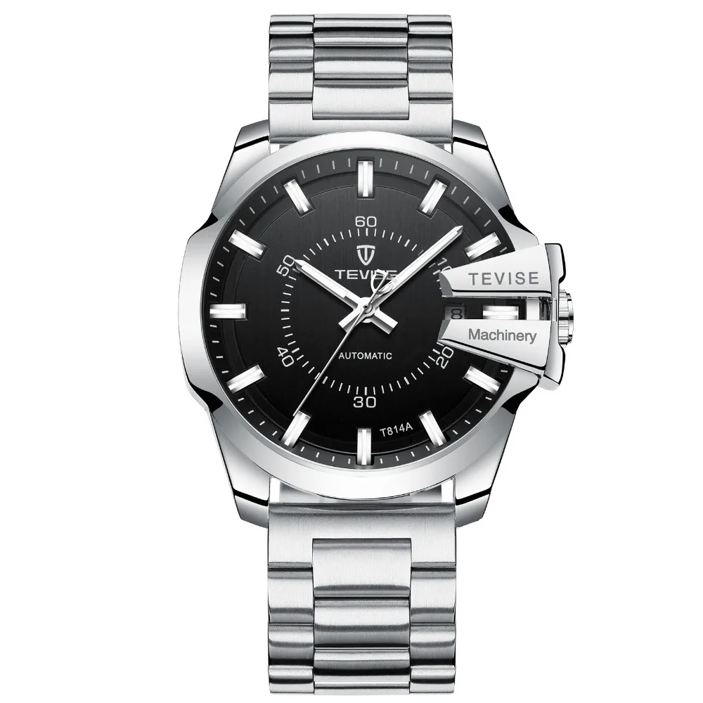 Tevise gold wristwatch for men Automatic watch Charm diamond watch 2018