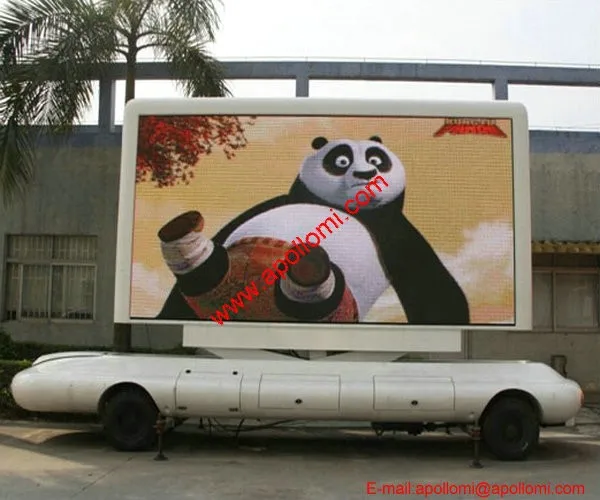 taxi top trailer video advertising P8mm led display electronic