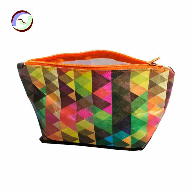 
Promotion DuPont Paper Tyvek Or Washable Kraft Travel Makeup Eco Beauty Zipper Pouch Bag Cosmetic funky cosmetic bag as makeup 