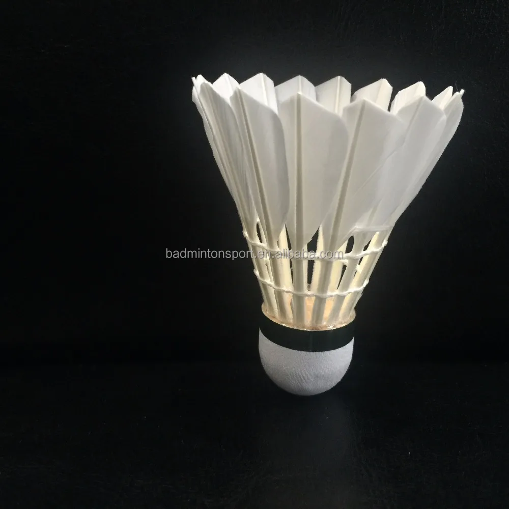 Most durable goose feather badminton shuttlecock from China (OEM production Lingmei AH-05)