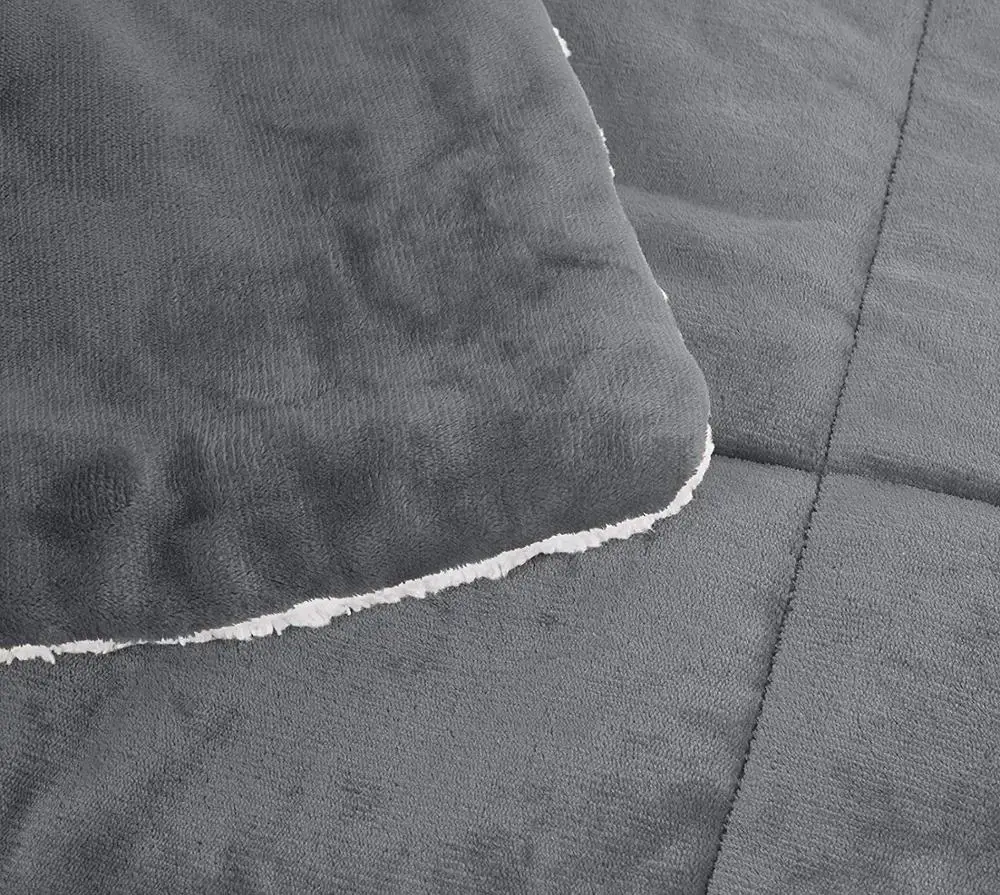 
Direct Buy China Super Soft Fray Resistant Micromink Sherpa Comforter Quilt 