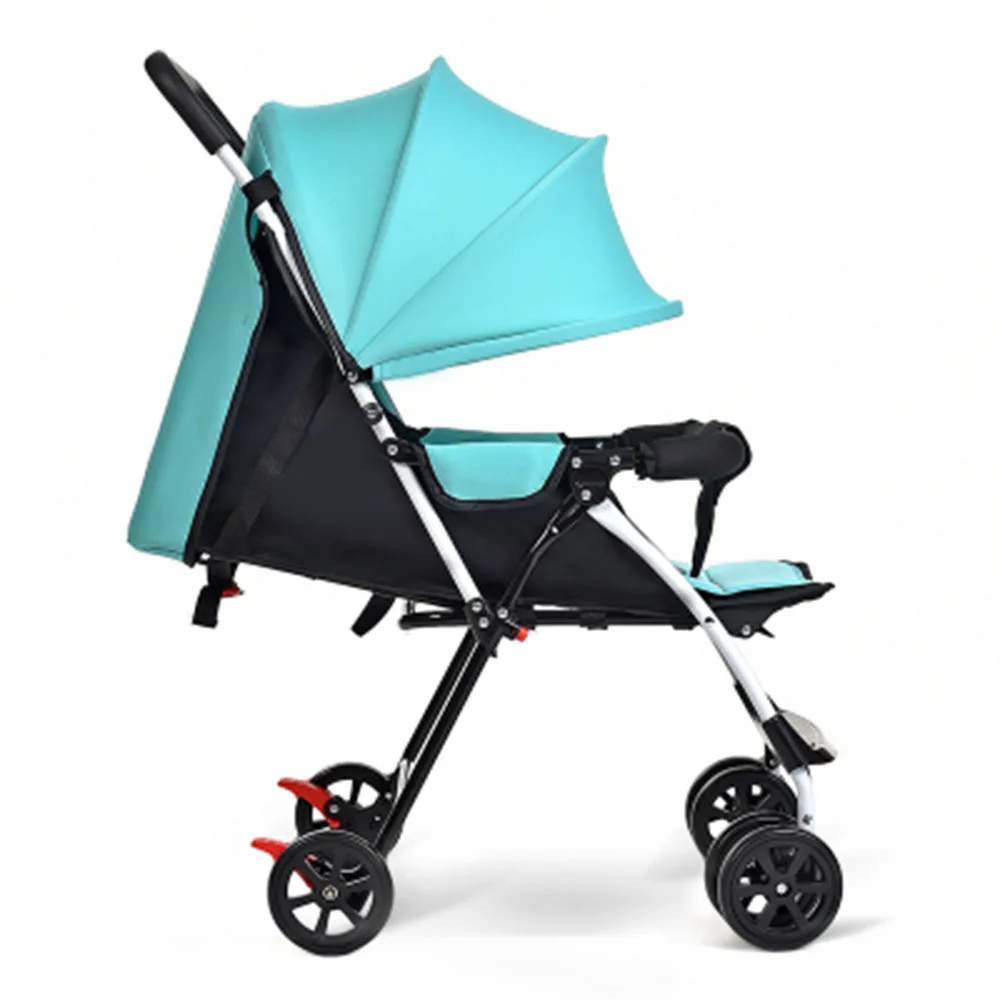 Wholesale Baby Doll Stroller Stainless Steel Frame Lycra Canopy Cheap Folding Baby Pram High Quality Baby Stroller