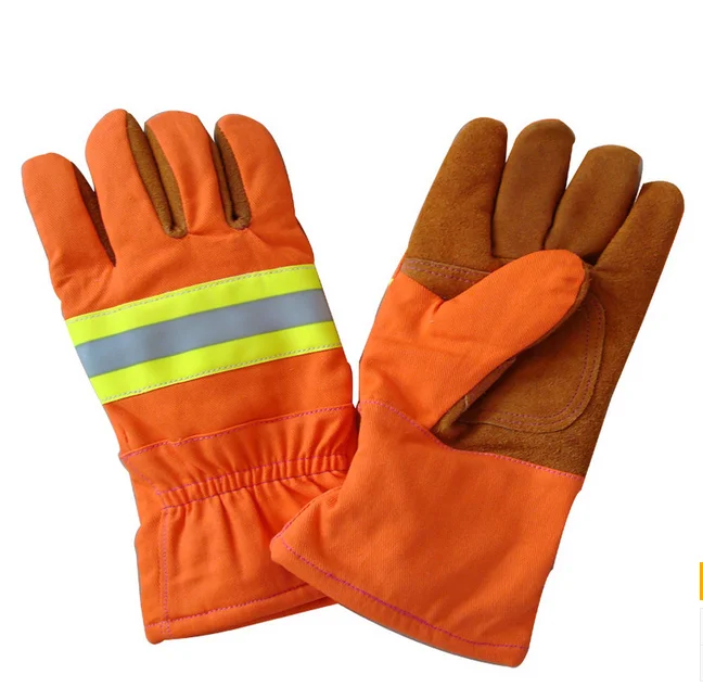 CE firefighting gloves for fireman rescue