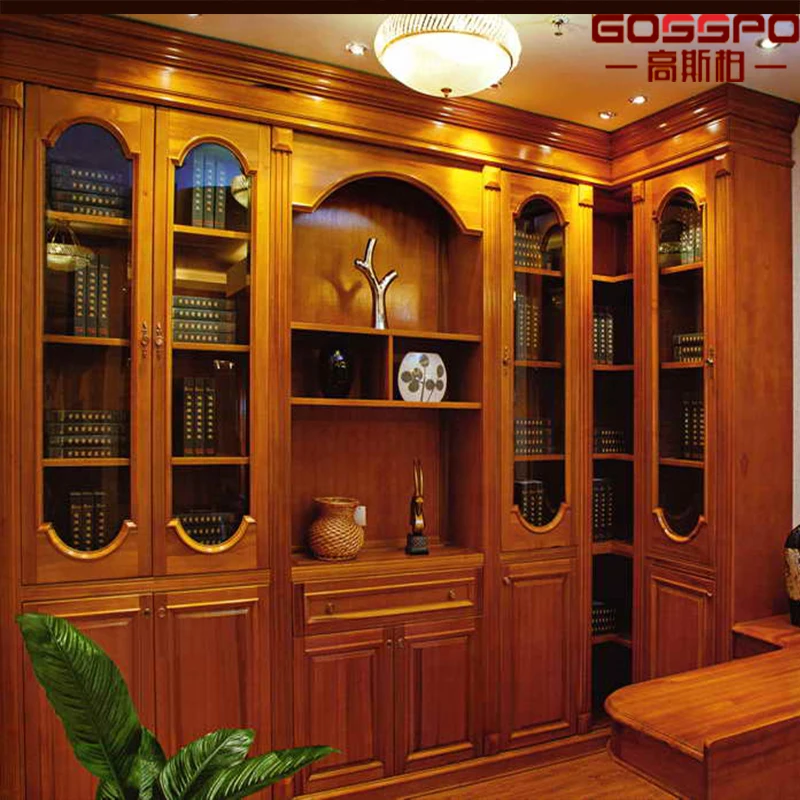 GSP9-031 офисные античный деревянный книжный шкаф полки офисный книжный шкаф