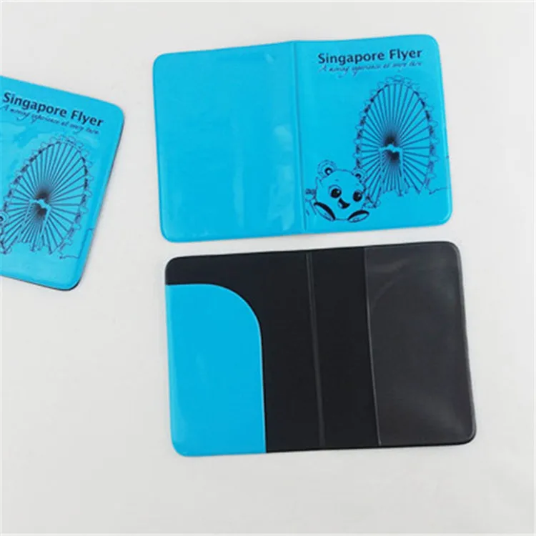 Custom logo plastic passport cover with good quality
