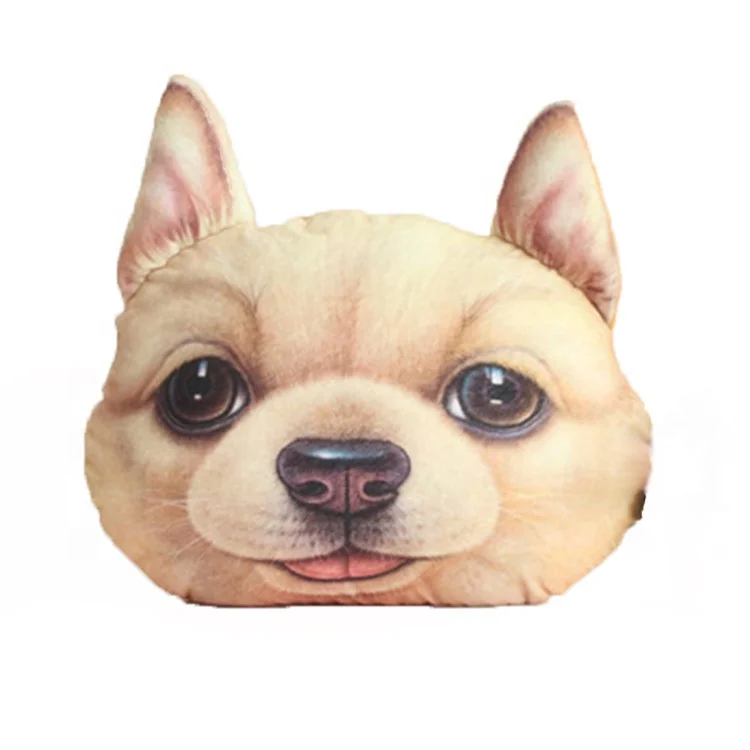 Human Best Friend Dogs Funny Animals Head Throw Pillow