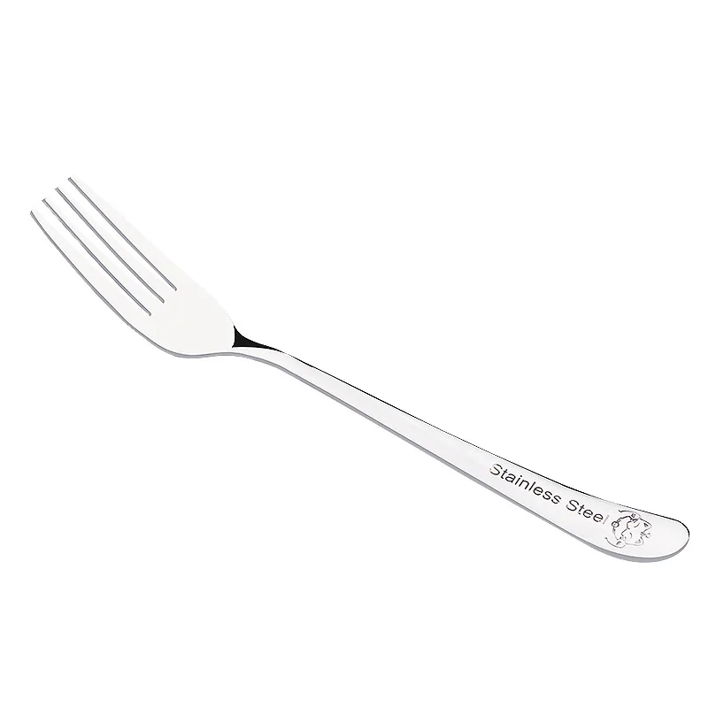 4-Pcs Stainless Steel Cutlery Set Metal Flatware Spoon & Fork for Dinner Dessert School Events Durable Acero Inoxidable