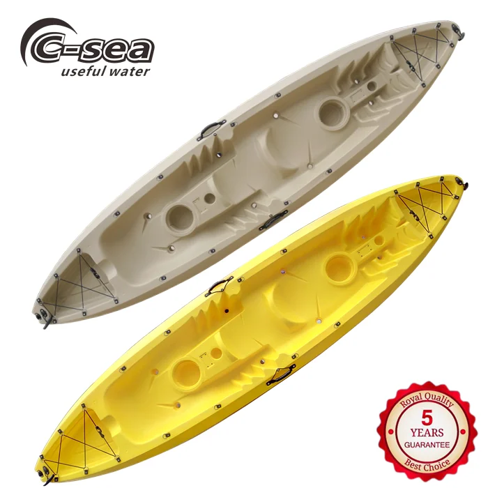 3 person plastic no inflatable sit on top ocean fishing kayak