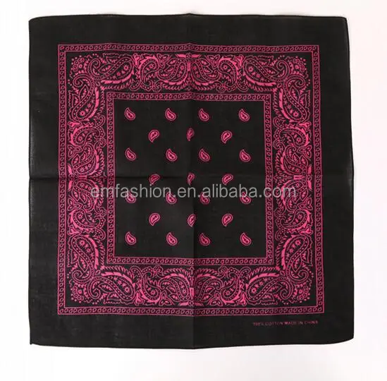 Повязка на голову с принтом пейсли, 100% хлопок, 46 цветов