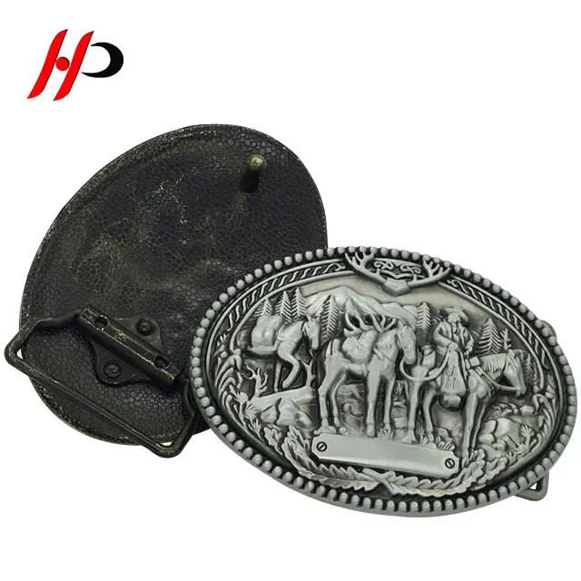 Custom Design Truck Weight Loop Metal Horn Motorcycle Turquoise Ceramic Rhinestone Belt Buckle Sets