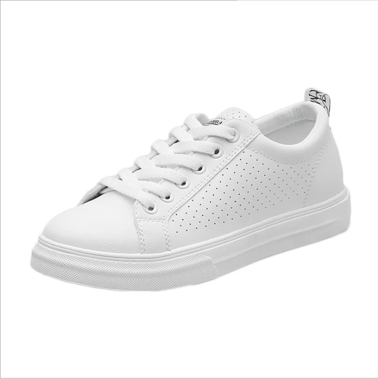 2019 Summer Breathable Popular Women White Shoes Students Casual Flat Shoes