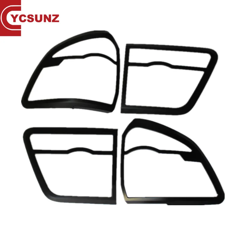 YCSUNZ 2014 For Fortuner Accessories Black Tail Lights Trim For Fortuner Hilux Sw4 2012