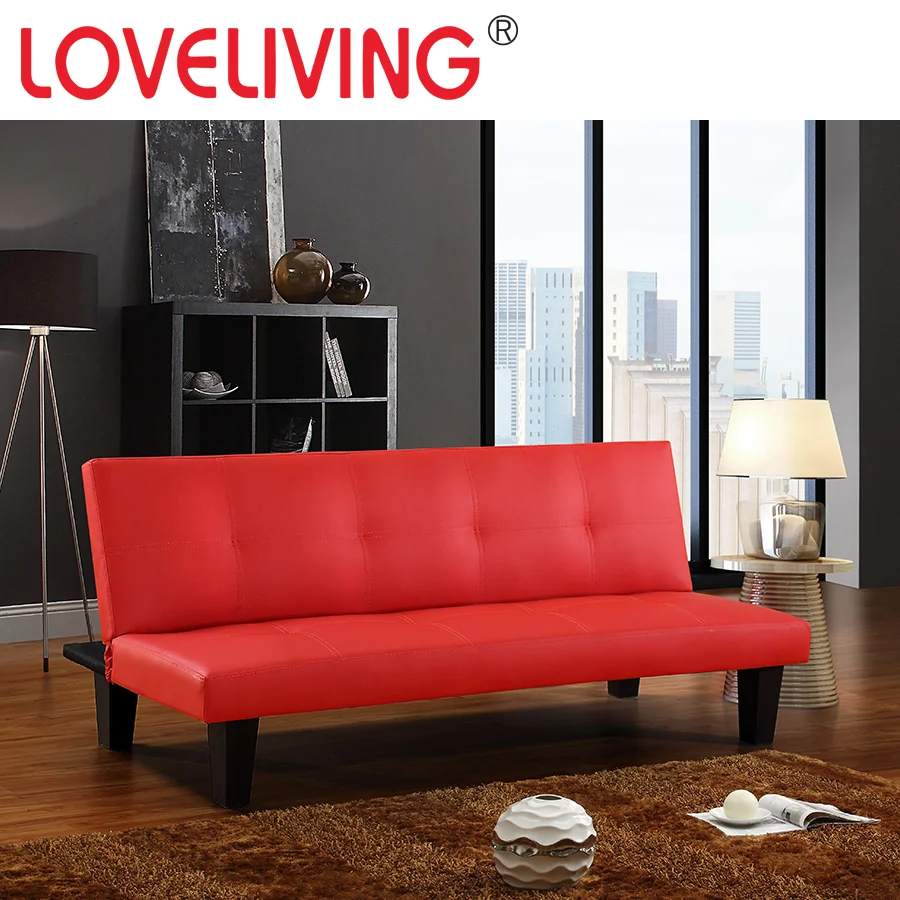 
sleeper sofa bed Wholesale cheap price PVC design plastic legs 