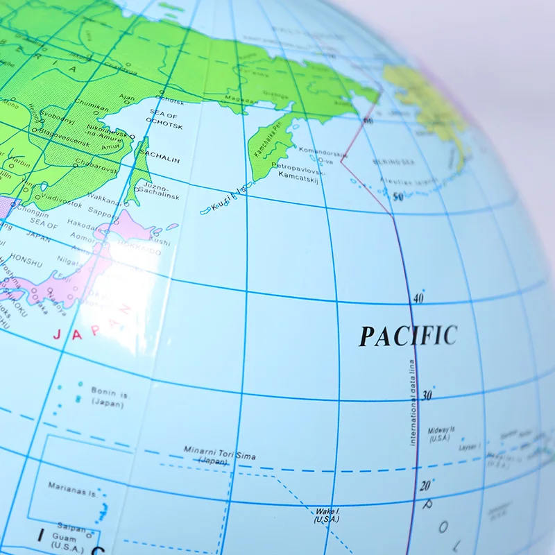 Inflatable world map transparent square cube pvc plastic material giant beach ball