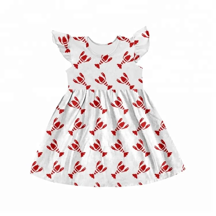 
kids clothes dress short sleeve beautiful frocks party dresses one piece with cute animal printed girl cute clothes 