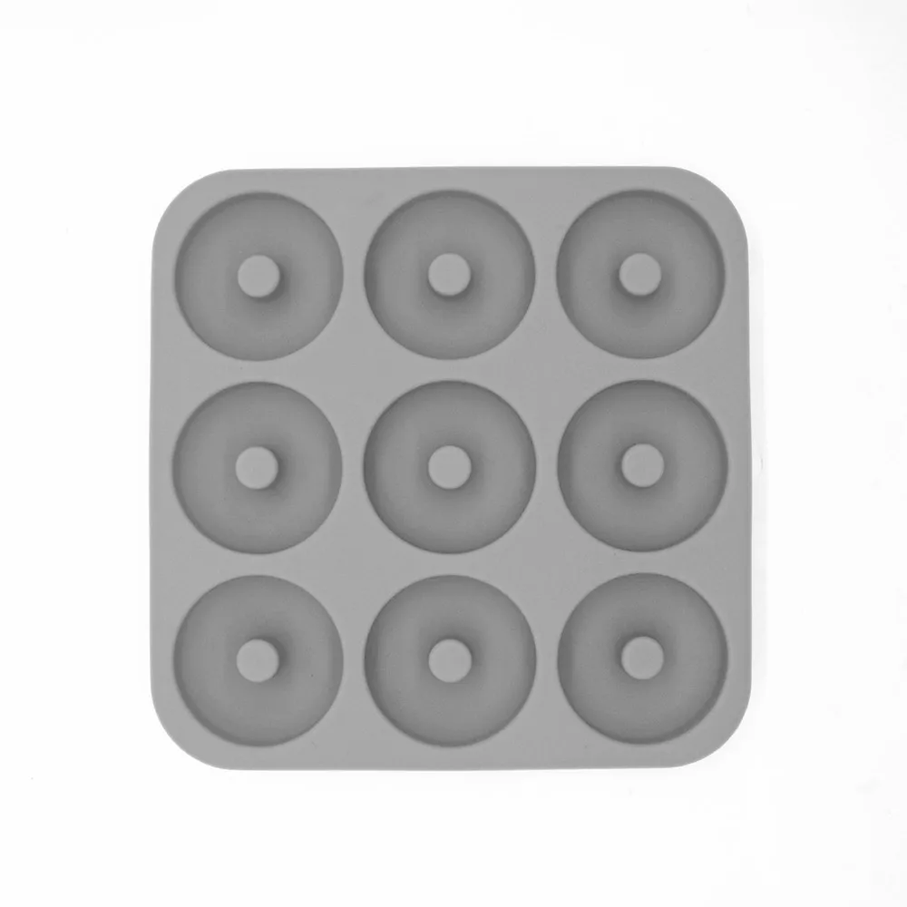 Silicone Donut Baking Pan Biscuit Mold, Makes 9 Full Size Donuts, Dishwasher and Freezer Safe