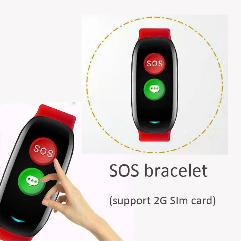 2017 Newest sos bracelet elderly Mdeical Alarm bracelet
