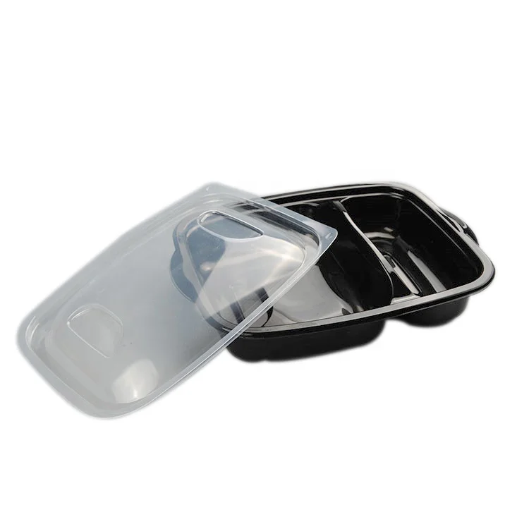 Plastic Disposable Take Away Lunch Box  Compartment Lunch Box Clear Plastic Lunch Boxes